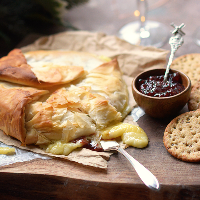 Phyllo Wrapped French Baked Brie