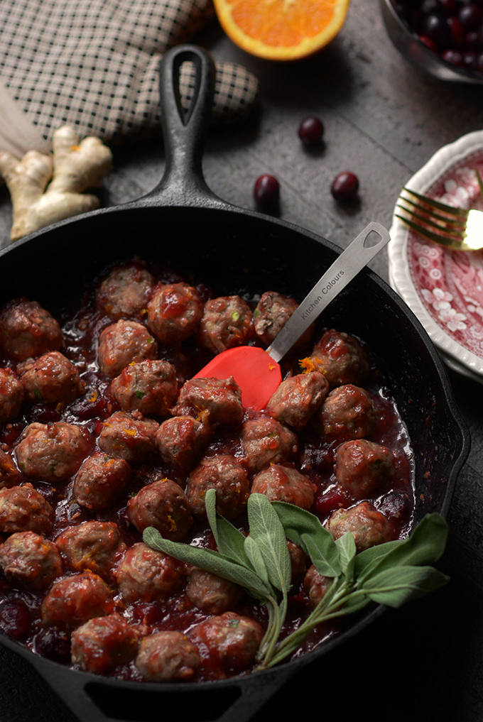 How to Make Turkey Meatballs with Cranberry Glaze