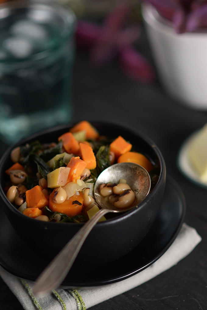 Black-Eyed Pea and Collard Green Soup