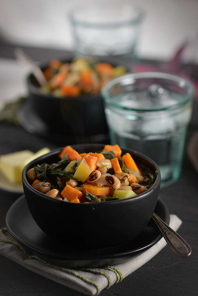 Black-Eyed Pea and Collard Green Soup