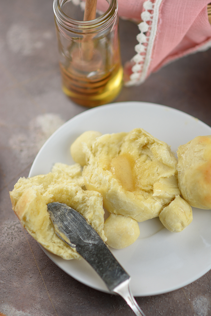 Honey Bear Dinner Rolls with Honey Butter