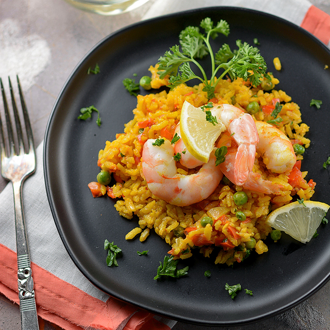 Shrimp Paella 