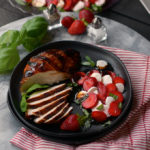 Grilled Balsamic Chicken with Strawberry Caprese Salad