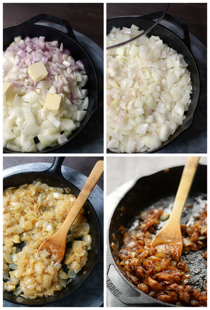 can you caramelize grated onions 