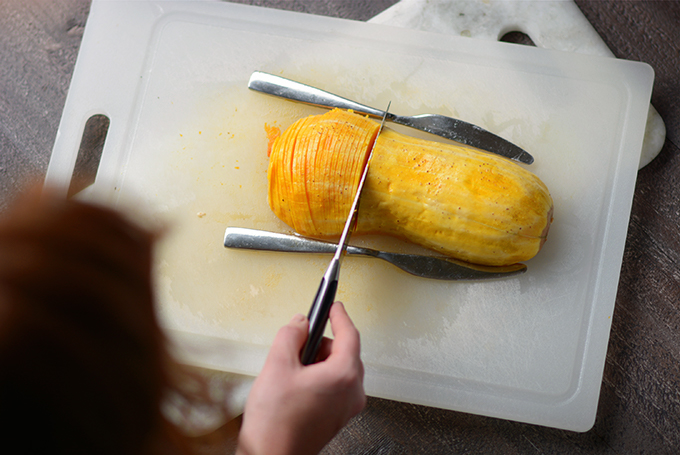 How To Make Spiced Hasselback Butternut Squash