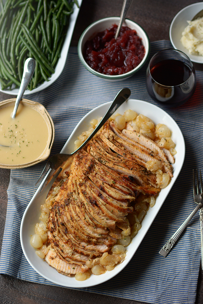 Slow Cooker Boneless Turkey Breast with Gravy - Simple Seasonal