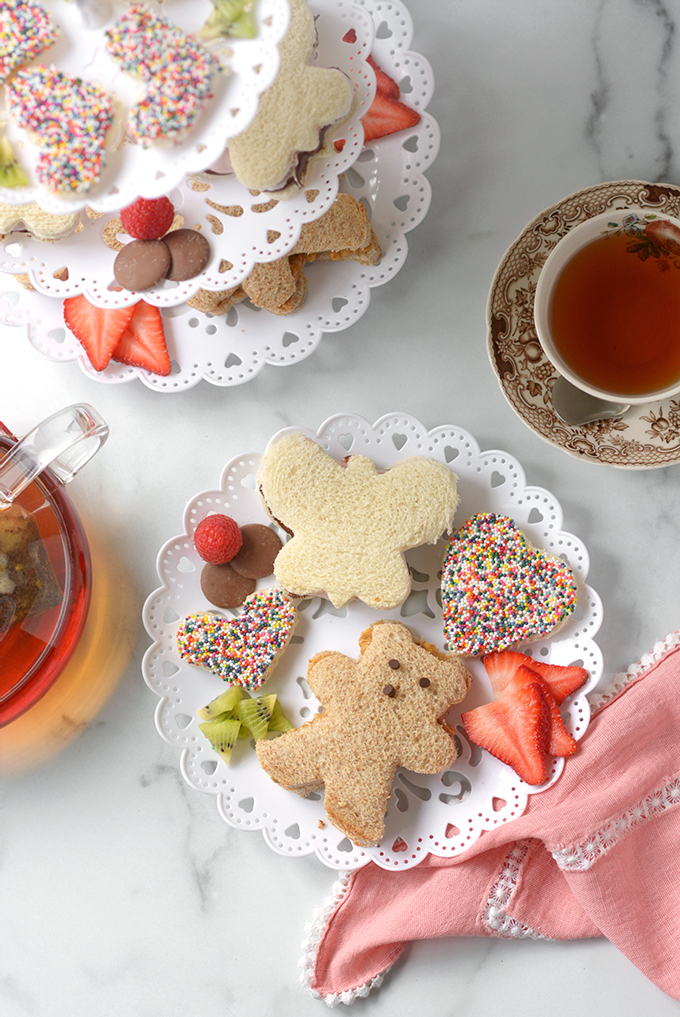 Plate of 3 Kid's Tea Party Sandwiches