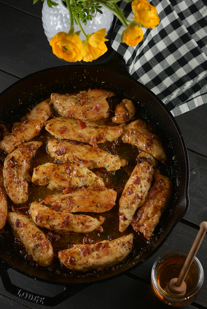 Skillet of Honey Mustard Chicken