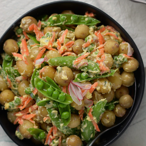 Spring Vegetable Crème Fraîche Potato Salad