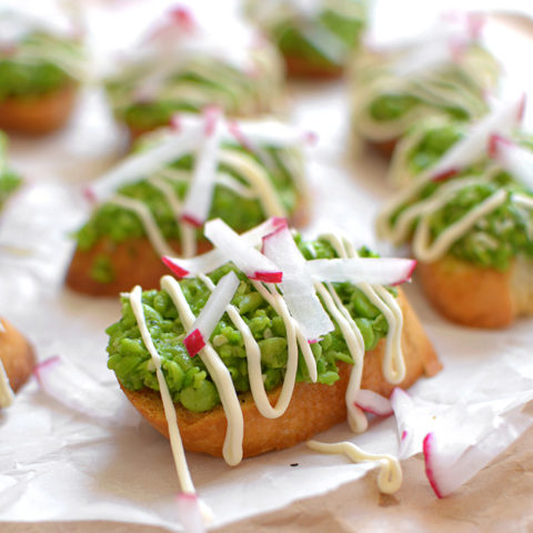 Sweet Pea Crostini