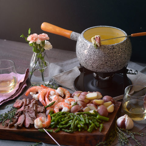 Surf and Turf Cheese Fondue