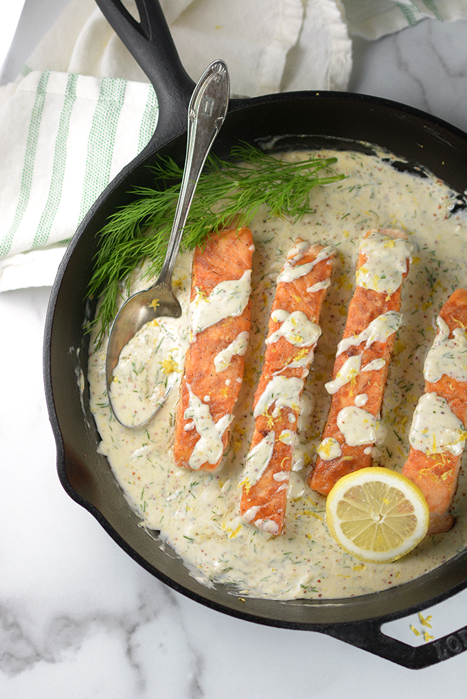 Creamy Lemon Dill Salmon