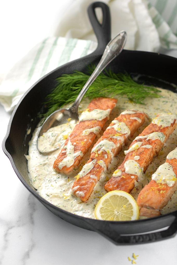 Creamy Lemon Dill Salmon