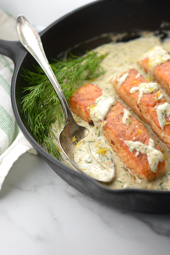 Creamy Lemon Dill Salmon