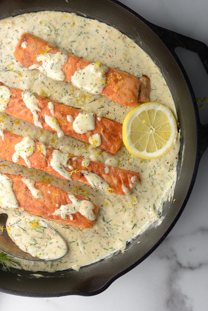 Creamy Lemon Dill Salmon