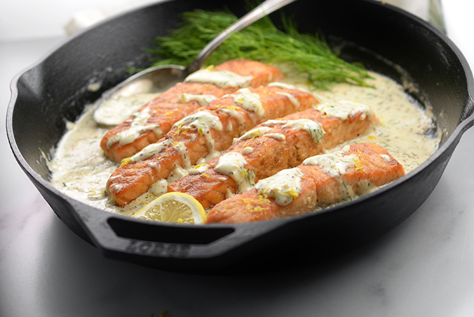 Creamy Lemon Dill Salmon