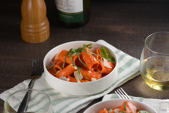 Zesty Roasted Red Pepper Rigatoni Simple Seasonal