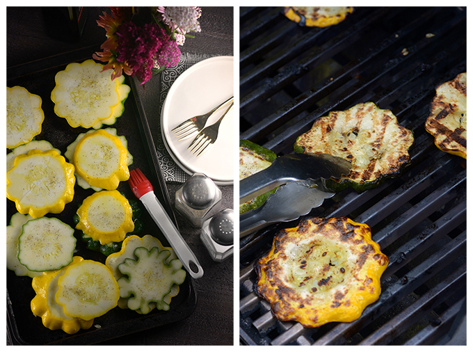 Grilled Patty Pan Squash