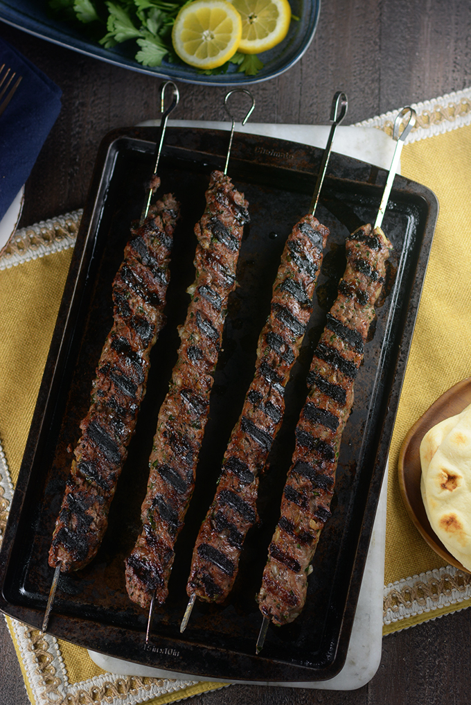Middle Eastern Grilled Lamb Kebabs