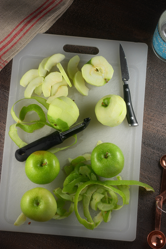 Peeling and Cutting Souther Fried Apples