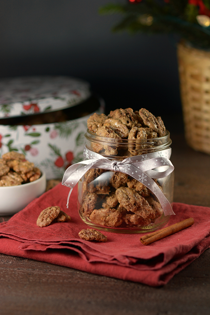 Cinnamon Sugar Candied Pecans