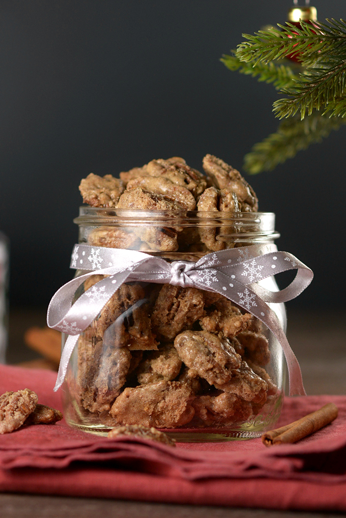 Cinnamon Sugar Candied Pecans