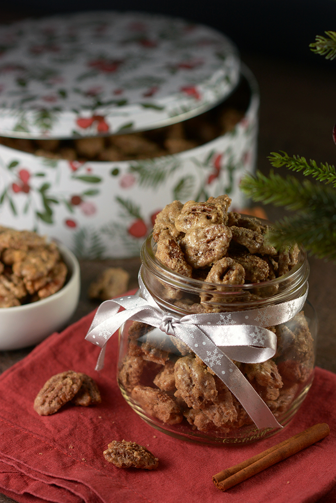 Cinnamon Sugar Candied Pecans