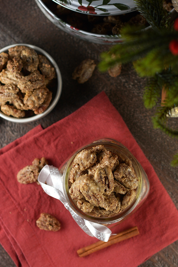 Cinnamon Sugar Candied Pecans