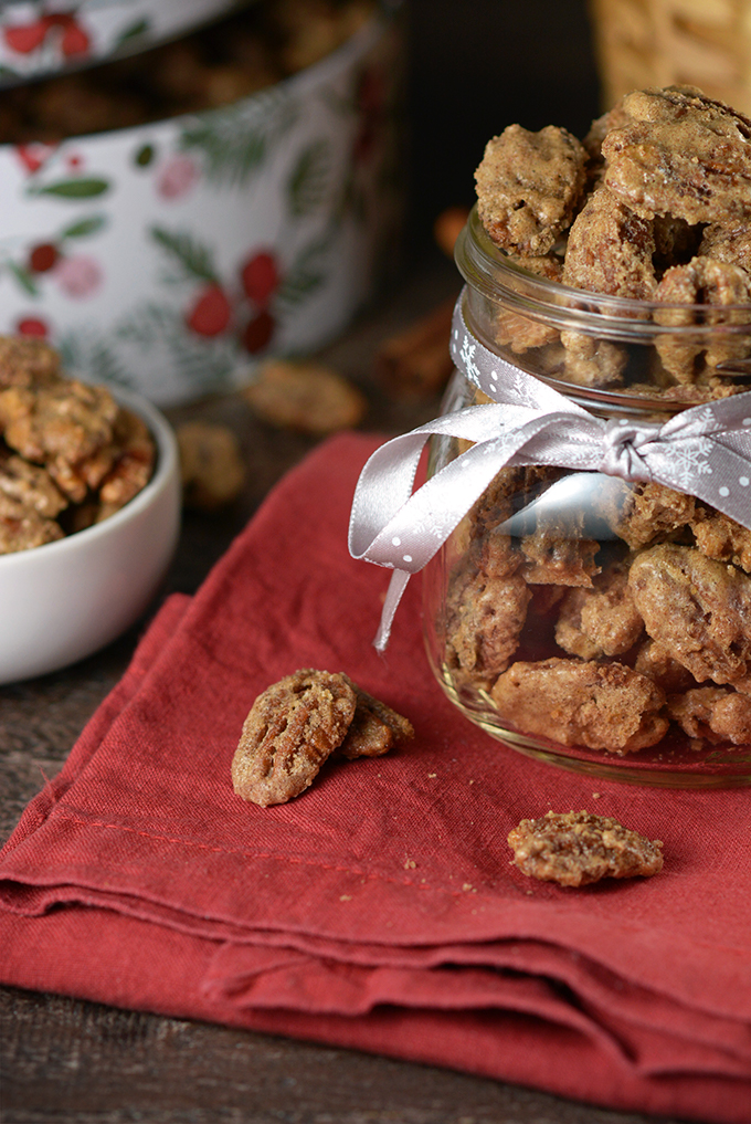 Cinnamon Sugar Candied Pecans