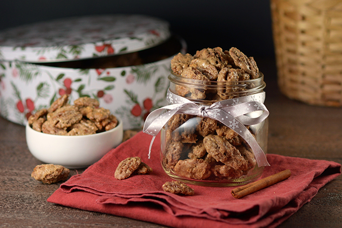 Cinnamon Sugar Candied Pecans