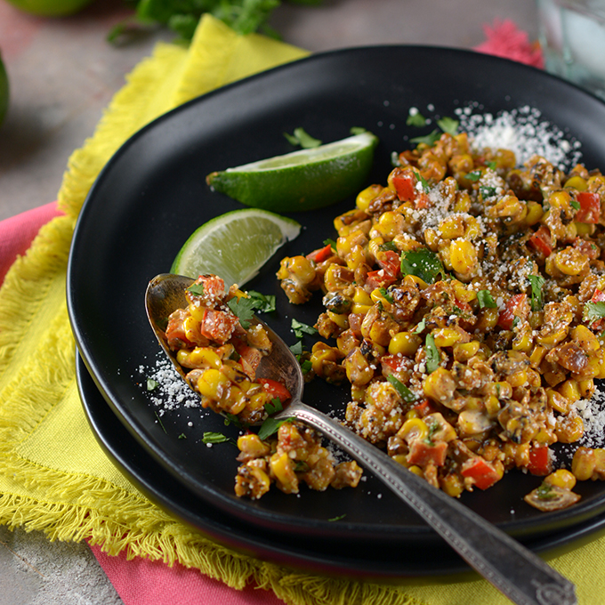 Loaded Skillet Mexican Street Corn