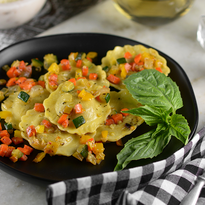 Veggie Mushroom Ravioli